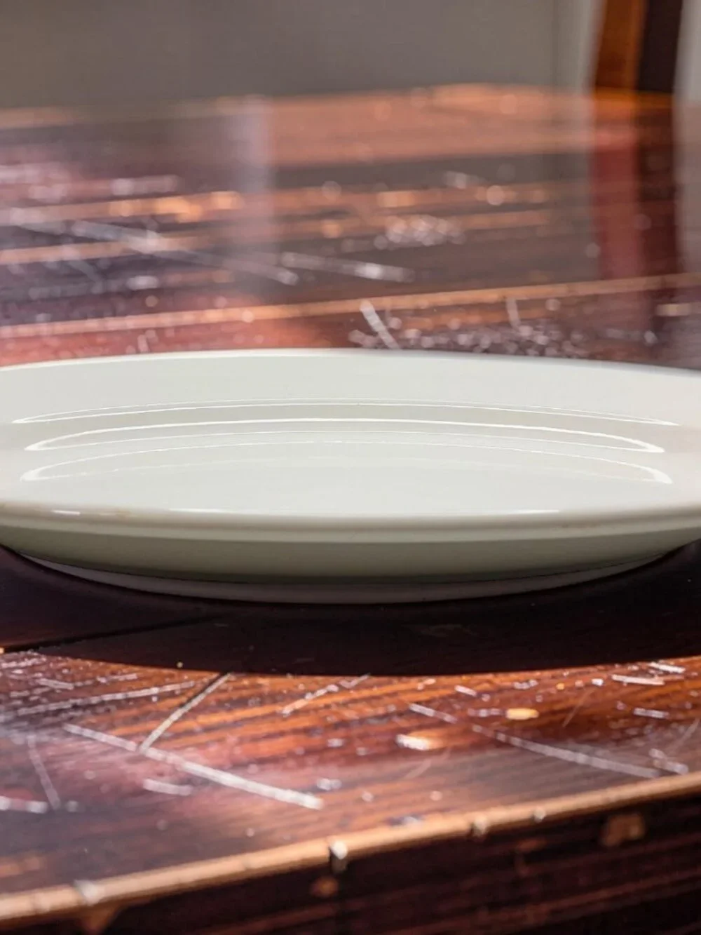 vintage 1980s onieda buffalo china cream white stoneware serving platter